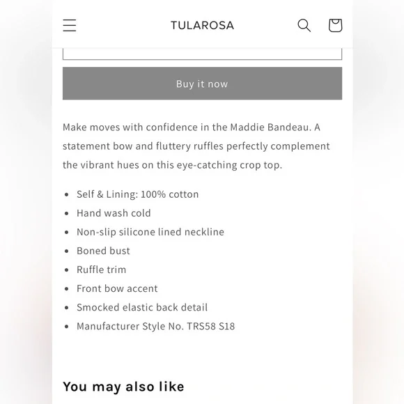 NWT ✨ Revolve Tularosa Maddie ruffle Bandeau top - Picture 6 of 13